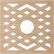 Ekena Millwork Chevron Wood Fretwork Pierced Ceiling Medallion, Alder, 16"OD x 4 1/8"ID x 1/4"T CMWP16X16X0250CHAL - alternate 5